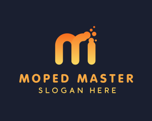 Startup Modern Digital Letter M logo design