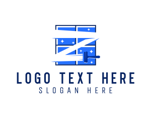 Window - Window Cleaning Letter Z logo design