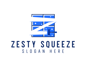 Window Cleaning Letter Z logo design