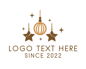 Golden - Christmas Ball Decoration logo design