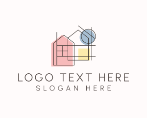 Industrial - House Architecture Contractor logo design