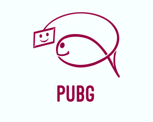 Pet - Cute Selfie Fish logo design