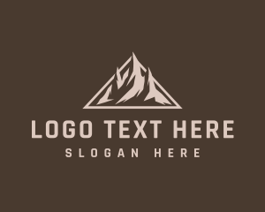 Outdoor - Geometric Triangle Mountain logo design