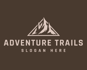 Geometric Triangle Mountain logo design