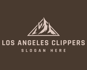 Mountain Climbing - Geometric Triangle Mountain logo design