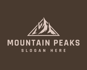 Himalayas - Geometric Triangle Mountain logo design