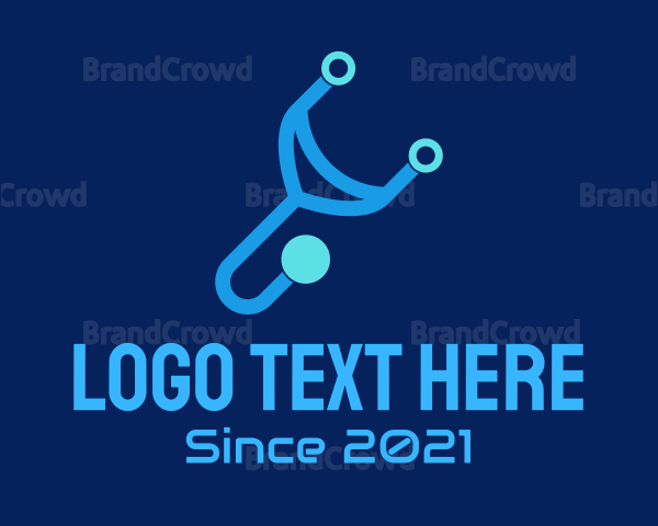 Blue Digital Stethoscope Logo