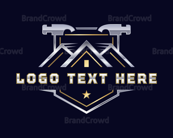 Hammer Construction Tool Logo