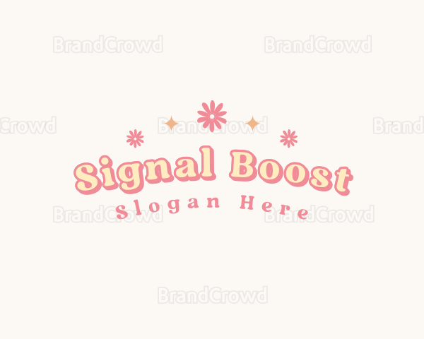 Cute Quirky Flower Logo