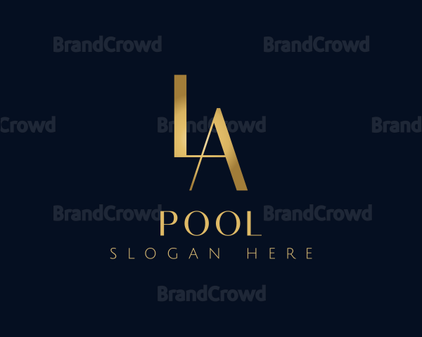 Luxury Letter LA Monogram Logo