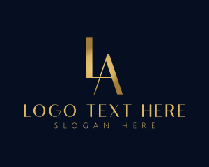 Company - Luxury Letter LA Monogram logo design