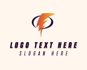 Energy - Thunder Lightning Bolt logo design