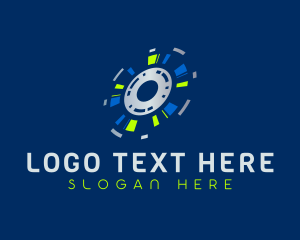 High Tech - Cyber Tech Disc logo design