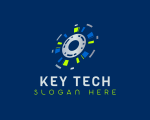 Cyber Tech Disc logo design