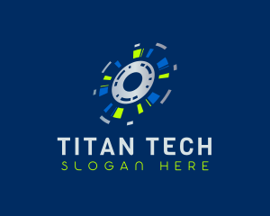 Cyber Tech Disc logo design