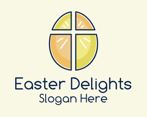 Easter - Easter Egg Cross logo design