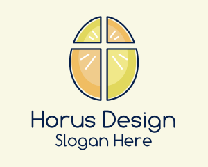 Easter Egg Cross  logo design