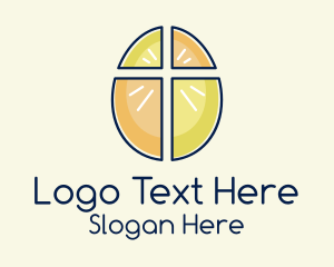 Glorious - Easter Egg Cross logo design