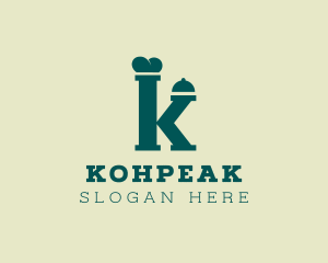 Meal Cover Letter K logo design