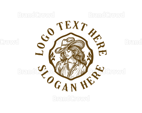 Western Hat Fashion Logo