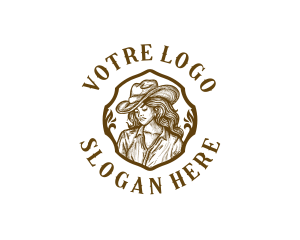 Western Hat Fashion Logo
