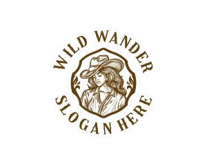 Western Hat Fashion logo design