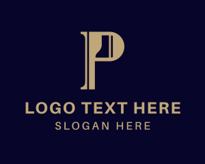 Strategist - Simple Business Letter P logo design