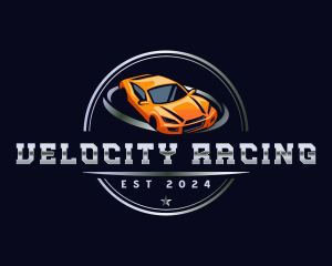 Car Racing Motorsport logo design