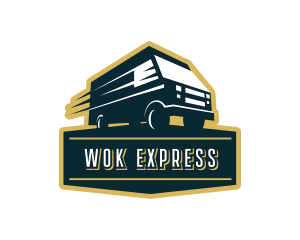 Truck Express Delivery logo design