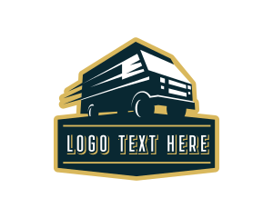 Courier - Truck Express Delivery logo design