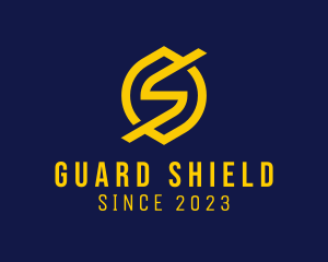 Defend - Electrical Shield Letter S logo design