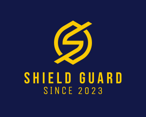 Defend - Electrical Shield Letter S logo design