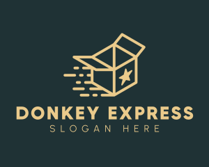 Express Courier Box logo design