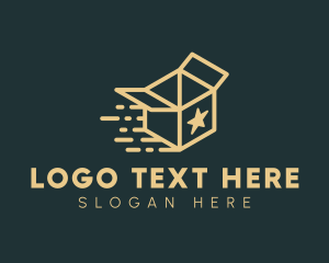 Moving - Express Courier Box logo design