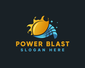 Sun Power Solar Energy logo design