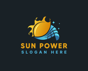 Sun Power Solar Energy logo design