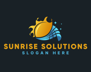 Sun Power Solar Energy logo design