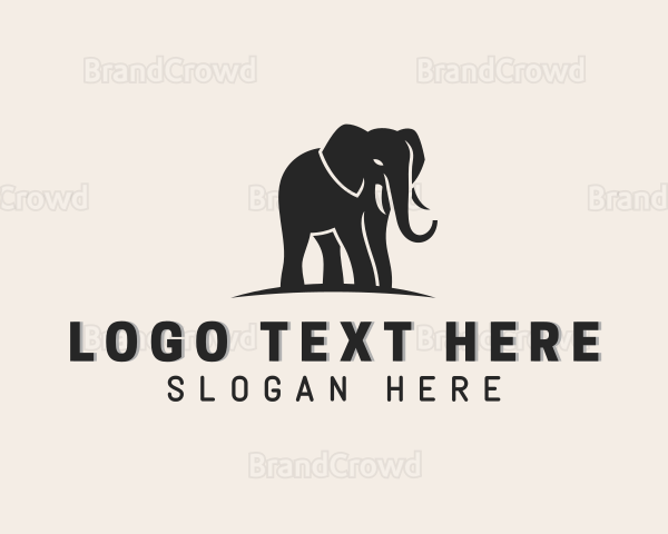 Wildlife Elephant Animal Logo