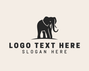 Wildlife Elephant Animal logo design