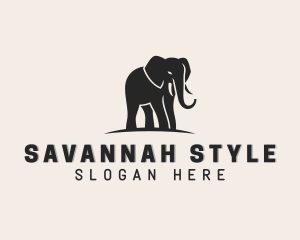 Wildlife Elephant Animal logo design