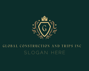 Sophisticated - Ornamental Crown Shield logo design