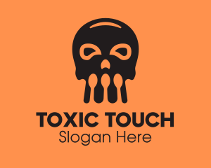 Toxic - Skull Spoon Pirate logo design