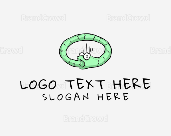 Snake Animal Cartoon Logo
