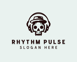 Beats - Skull Music DJ logo design