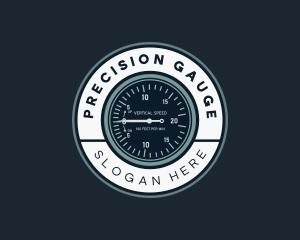 Aircraft Gauge Meter logo design