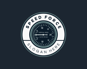 Aircraft Gauge Meter logo design