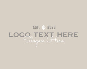Typography - Generic  Boutique Business logo design