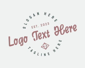 Wordmark - Jewelry Retro Business logo design