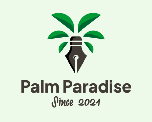 Pen Palm Tree Publishing logo design