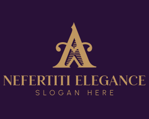 Elegant Antique Medieval Letter A logo design